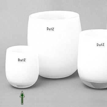 DutZ®-Collection Vase Barrel, H 13 x Ø 10 cm, Weiß