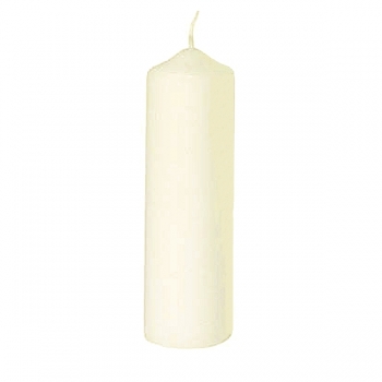 Henry Dean 2 Kerzen Weiß, für Windlicht L, H 25 x Ø 8 cm