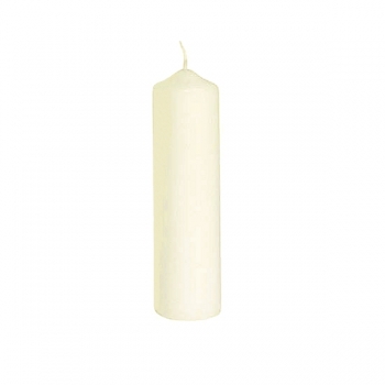 Henry Dean 2 Kerzen Weiß, für Windlicht M, H 20 x Ø 5 cm