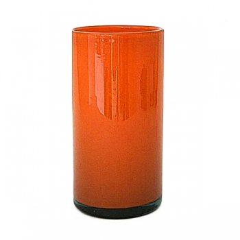 Henry Dean Vase/Windlicht Cylinder, H 30 x Ø 15 cm, Mandarin